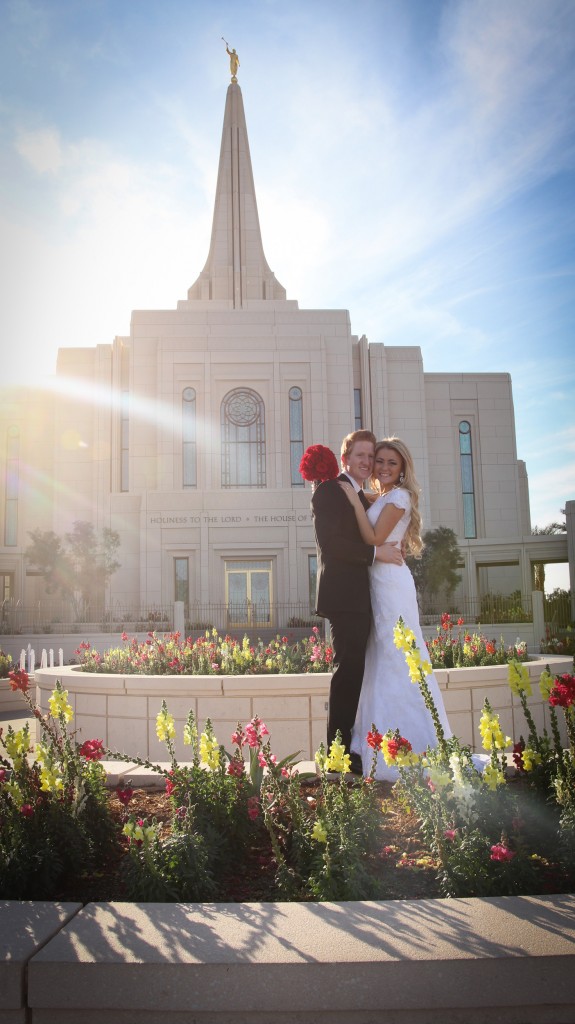 LDS Gilbert Arizona Temple Wedding {Chantz & Kenzi}